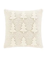 J Queen New York All That Glitters Square Embellished Decorative Pillow, 18"