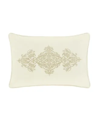 J Queen New York Noelle Boudoir Embellished Decorative Pillow, 15" x 22"