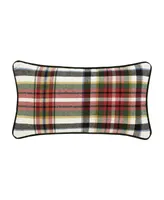 J Queen New York Christopher Plaid Boudoir Decorative Pillow, 15" x 22"