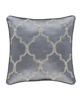 J Queen New York San Marino Square Embellished Decorative Pillow, 18"