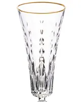 Lorren Home Trends Marilyn Gold-Tone Flutes, Set of 4
