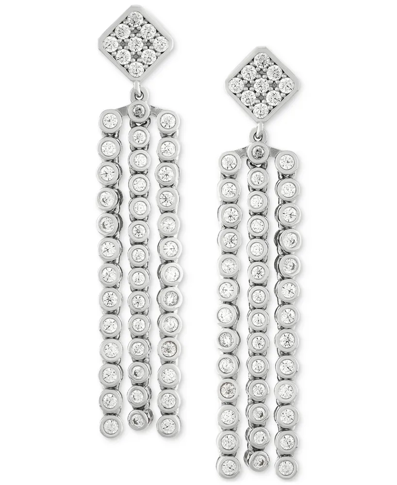 Grown With Love Lab Grown Diamond Multi Dangle Drop Earrings (1-1/2 ct. t.w.) in 14k White Gold
