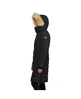 Pajar Women's Venice Long Puffer with Removable Faux Fur Trim