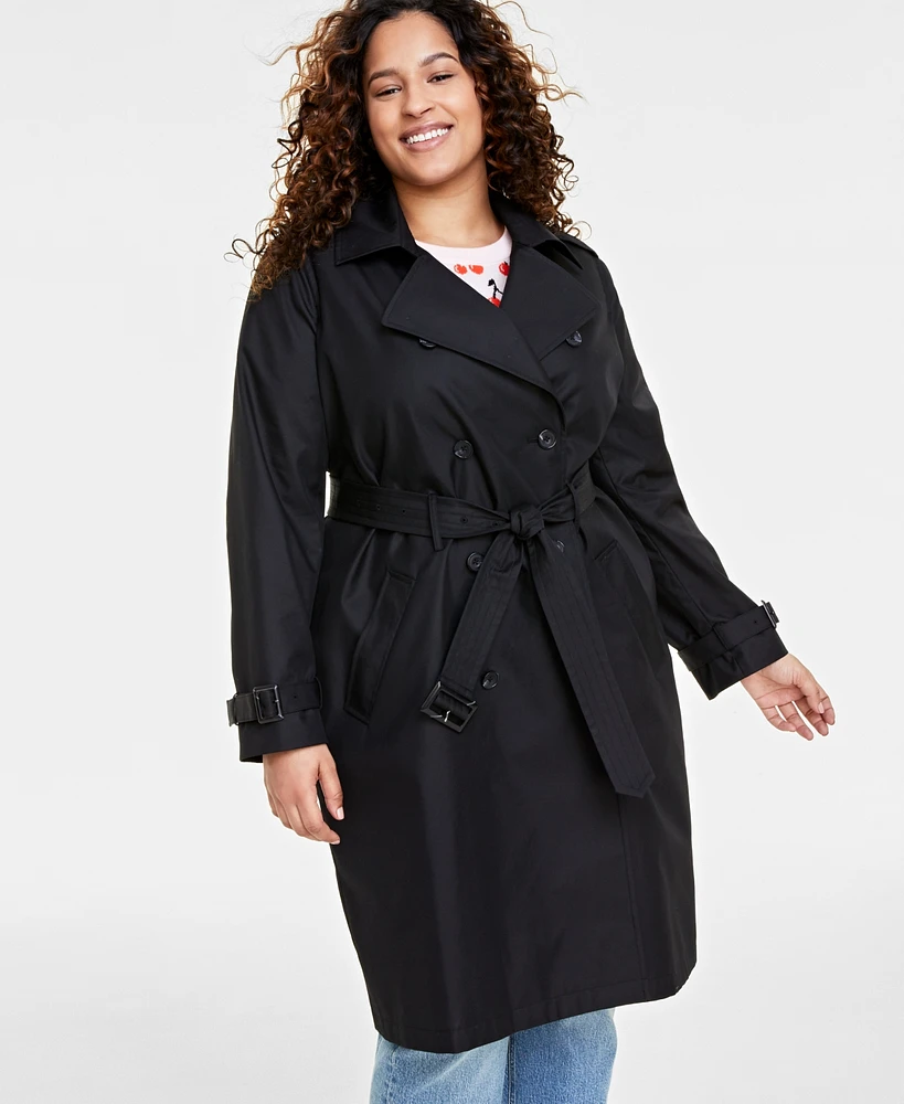 On 34th Plus Classic Trench Coat, Created for Macy's