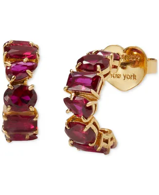 Kate Spade New York Candy Shop Crystal Small Hoop Earrings, 0.6"