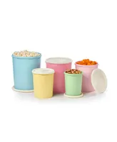 Tupperware Heritage 10 Pc Vintage Nested Canister Set