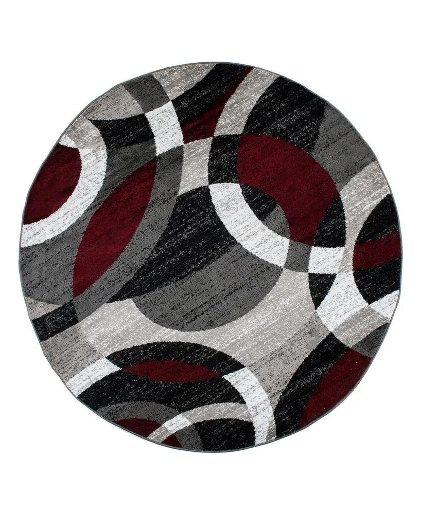 Main Street Rugs Montane 105 6'6" x 6'6" Round Area Rug