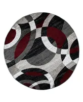 Main Street Rugs Montane 105 6'6" x 6'6" Round Area Rug