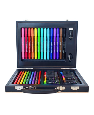 Art 101 Color Sketch Color Your Own Wood Art Set, 58 Pieces