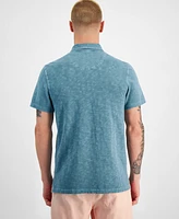 Sun + Stone Men's Regular-Fit Textured Polo Shirt, Created for Macy's