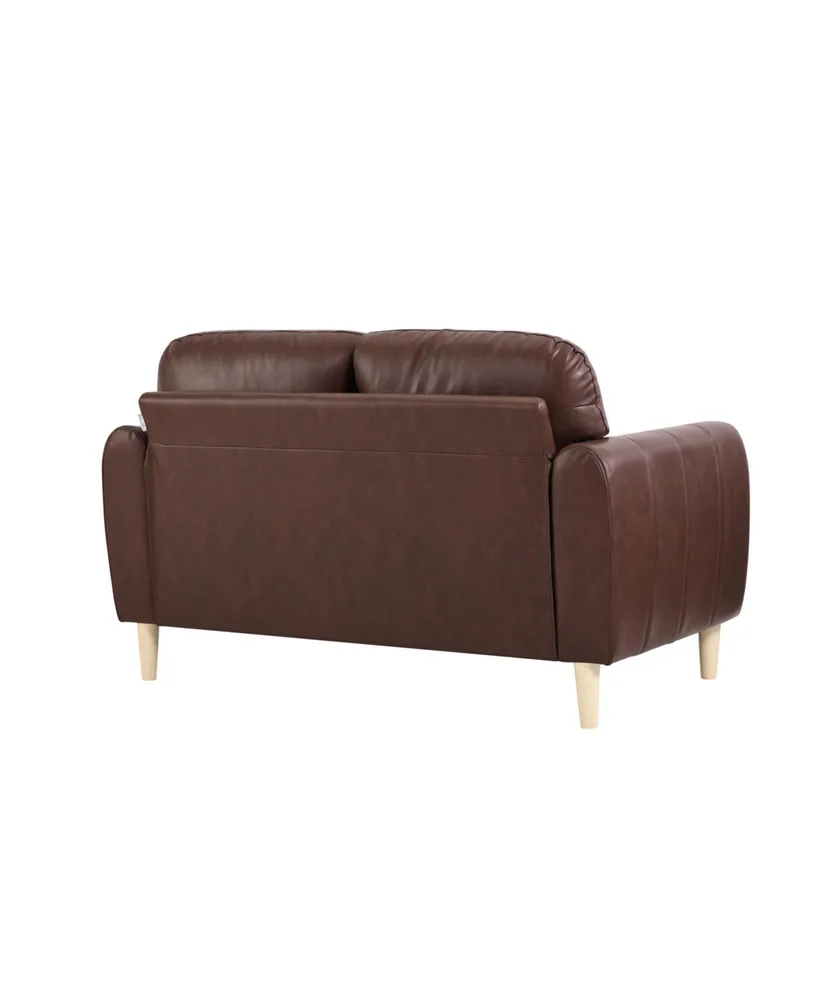 Serta Gorm 58" Faux Leather Loveseat