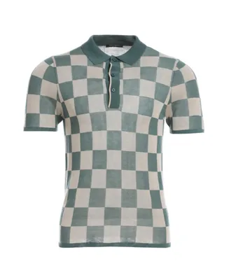 Bellemere Men's Checkered Tencel Polo Shirt