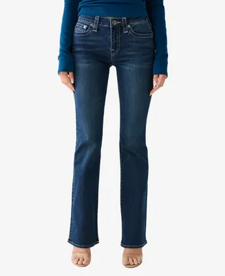 True Religion Women's Becca Crystal Pocket Boot Cut Jeans
