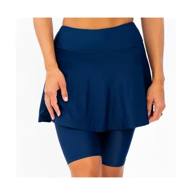 Calypsa Women's Midi Swim Skort