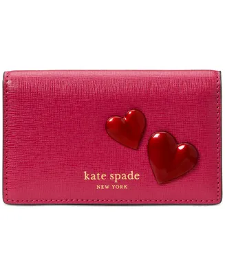 kate spade new york Pitter Patter Smooth Leather Bifold Snap Wallet