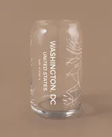 Narbo The Can Washington Dc Map 16 oz Everyday Glassware, Set of 2