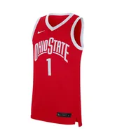 Men's Nike #1 Scarlet Ohio State Buckeyes Replica Jersey