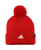 Men's adidas Crimson Indiana Hoosiers 2023 Sideline Cold.rdy Cuffed Knit Hat with Pom