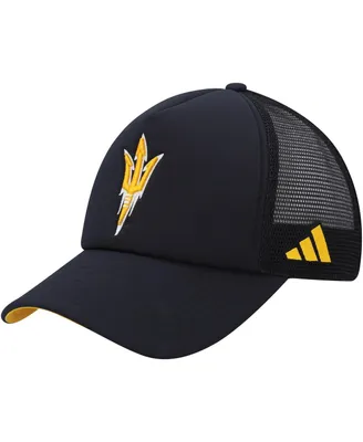 Men's adidas Black Arizona State Sun Devils Ghost Stories Trucker Adjustable Hat