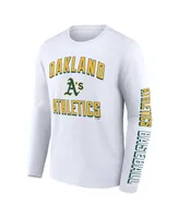 Men's Fanatics Green, White Oakland Athletics Two-Pack Combo T-shirt Set