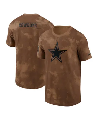 Men's Nike Brown Dallas Cowboys 2023 Salute To Service Sideline T-shirt