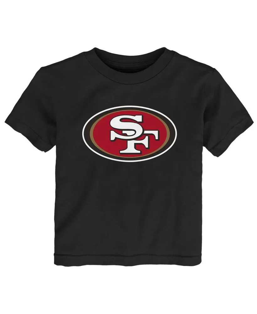 Toddler Boys and Girls Black San Francisco 49ers Primary Logo T-shirt