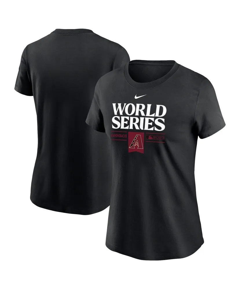 Women's Nike Black Arizona Diamondbacks 2023 World Series Authentic Collection T-shirt