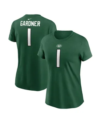 Women's Nike Sauce Gardner Green New York Jets Player Name and Number T-shirt