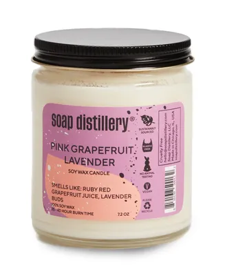 Soap Distillery Grapefruit Lavender Soy Wax Candle