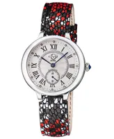 GV2 by Gevril Women's Rome Multi Leather Watch 36mm