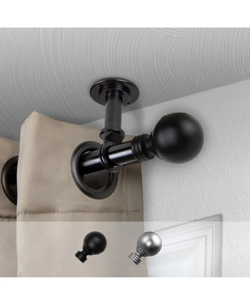 Globe 1" Ceiling Curtain Rod/Room Divider 28-48"