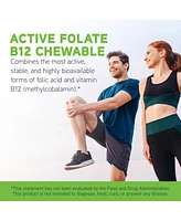 DaVinci Labs Active Folate B12 Chewable - Dietary Supplement to Support Heart Health, Healthy Nerves, Immune Function and Energy Production