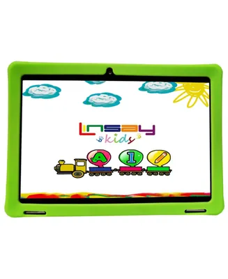 10.1" New Kids Funny Tablet 32GB Android 12 with Green Defender Case 1024 x 600 Hd