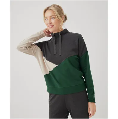 Organic Cotton Airplane Colorblock Pullover