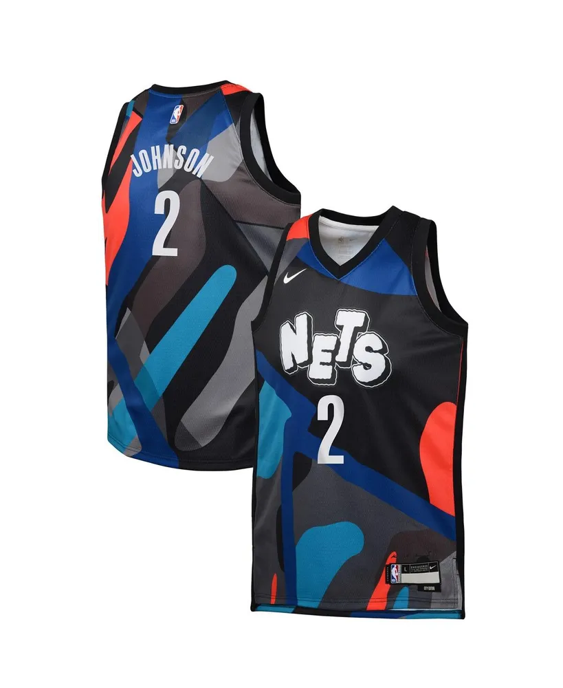 Big Boys Nike Cameron Johnson Black Brooklyn Nets 2023/24 Swingman Replica Jersey - City Edition