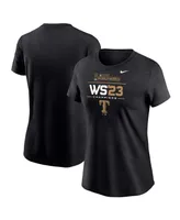 Women's Nike Black Texas Rangers 2023 World Series Champions Lockup T-shirt