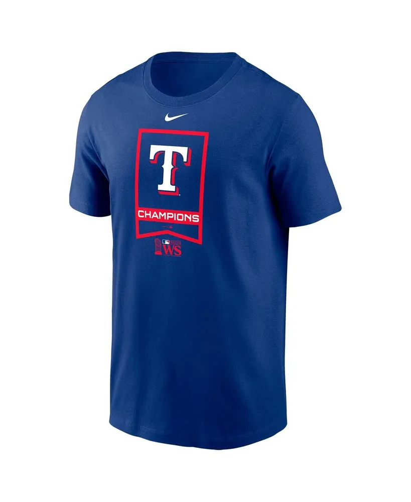 Men's Nike Royal Texas Rangers 2023 World Series Champions Banner T-shirt
