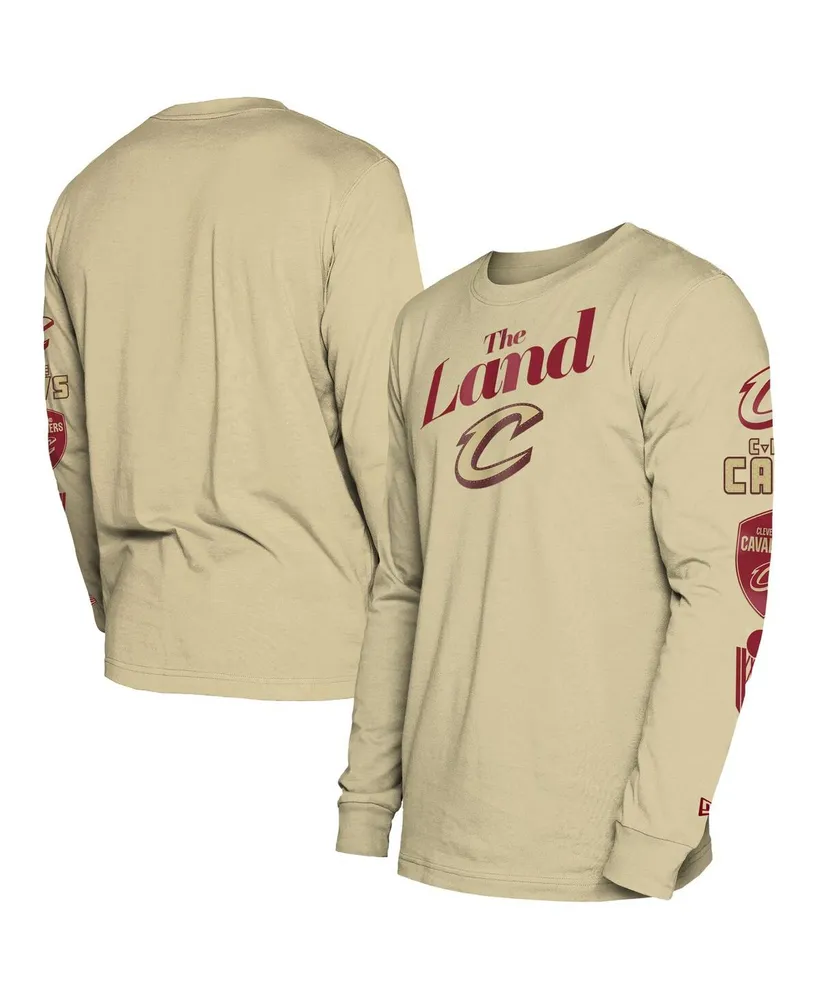 Men's New Era Tan Cleveland Cavaliers 2023/24 City Edition Long Sleeve T-shirt