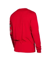 Men's New Era Red Portland Trail Blazers 2023/24 City Edition Long Sleeve T-shirt