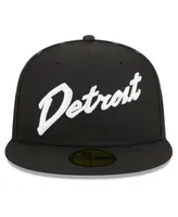 Men's New Era Black Detroit Pistons 2023/24 City Edition 59FIFTY Fitted Hat