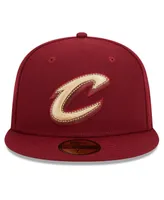 Men's New Era Wine Cleveland Cavaliers 2023/24 City Edition Alternate 59FIFTY Fitted Hat