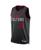 Men's and Women's Nike Bam Adebayo Black Miami Heat 2023/24 Swingman Jersey - City Edition