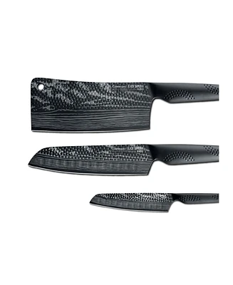 Cuisine::pro iD3 Black Samurai Ultimate Steel 3 Piece Knife Set