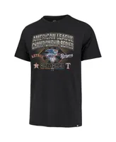 Men's '47 Brand Black Distressed Houston Astros vs. Texas Rangers 2023 Alcs Matchup Franklin T-shirt