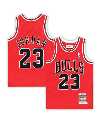 Preschool Boys and Girls Mitchell & Ness Michael Jordan Chicago Bulls 1997/98 Hardwood Classics Authentic Jersey