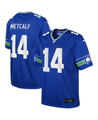 Preschool Boys and Girls Nike Dk Metcalf Royal Seattle Seahawks Game Jersey