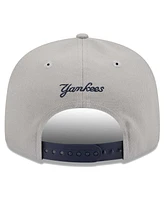 Men's New Era Gray, Navy New York Yankees Band 9FIFTY Snapback Hat
