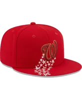 Men's New Era Red Washington Nationals Meteor 59FIFTY Fitted Hat