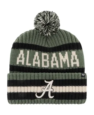Men's '47 Brand Green Alabama Crimson Tide Oht Military-Inspired Appreciation Bering Cuffed Knit Hat with Pom