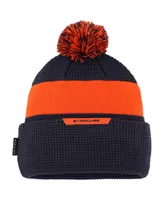 Youth Boys and Girls Nike Navy Syracuse Orange Cuffed Knit Hat with Pom